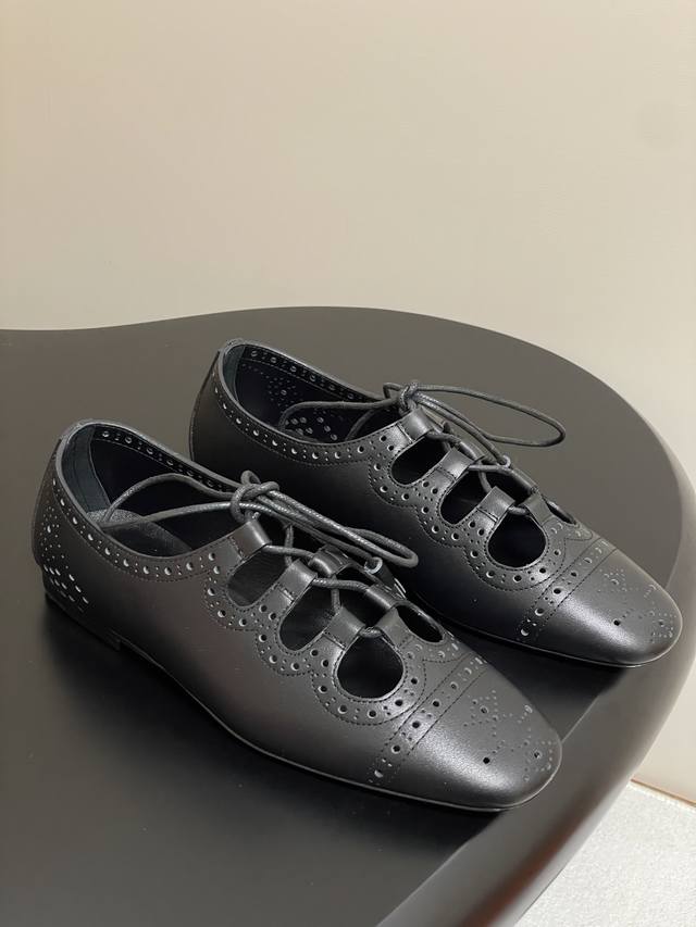 Top Quality Hermes H Home 25S Spring And Summer New Khea Derby Shoes Retro Mary