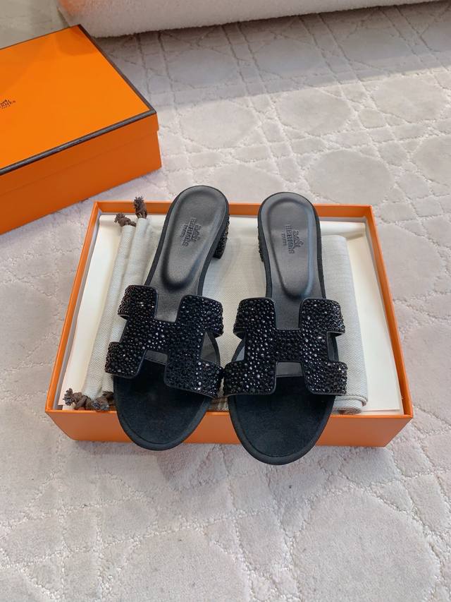 Factory Price P Herme* Classic H-Shoes With Diamonds Bling Bling Exquisite And S