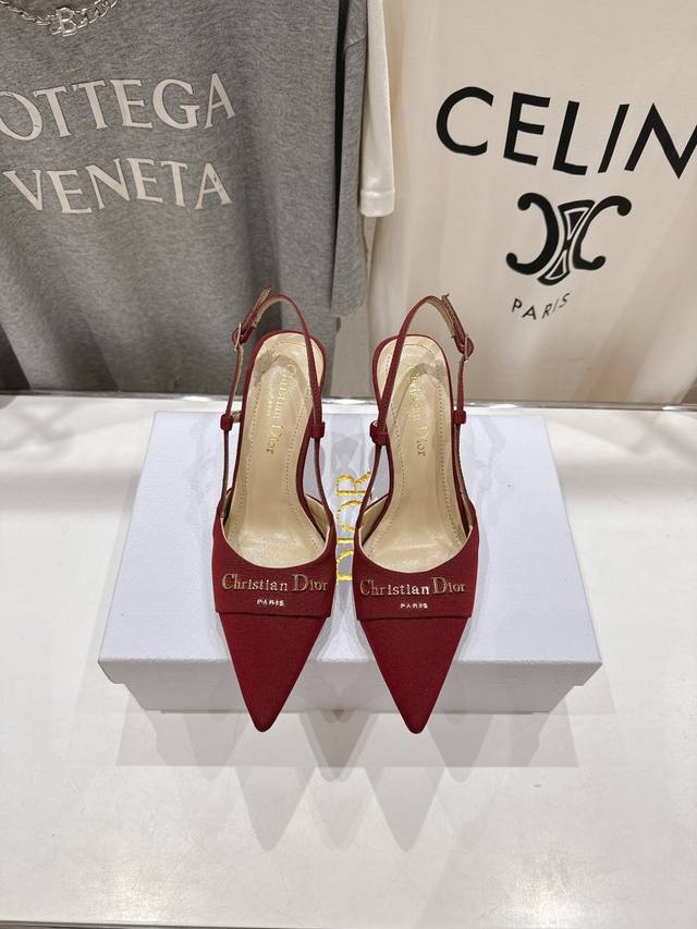 High Version Factory Dior*Dior D Home 2025Ss Spring And Summer New Pointed High
