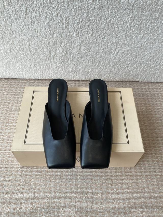 vanda Novak Is An Italian Brand. Square Toe Slippers And Sandals . Exclusive