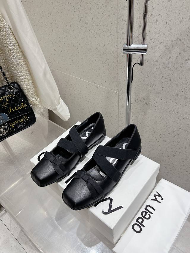 Top Version Open Yy 24Ss Autumn And Winter New Korean Retro Ballet Shoes You Can