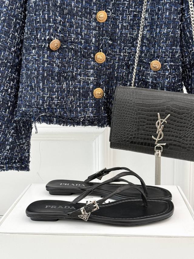 Factory Price Prada Prada 25Wf Spring And Summer New Products Flip-Flops Simple