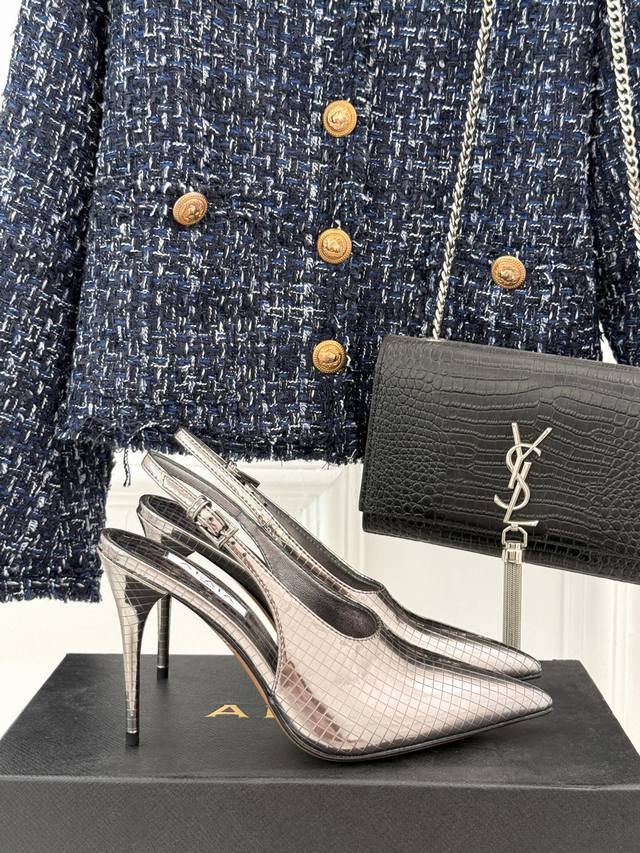 Factory Price Alaia Classic Metal Pointed High Heels A Must-Have Pointed High He