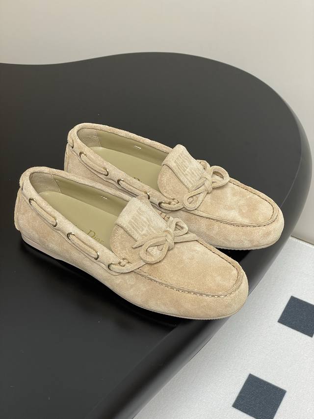 25Ssnew Early Spring Dior Miss Street Loafers Bow-Knot Colorful Dopamine Flat