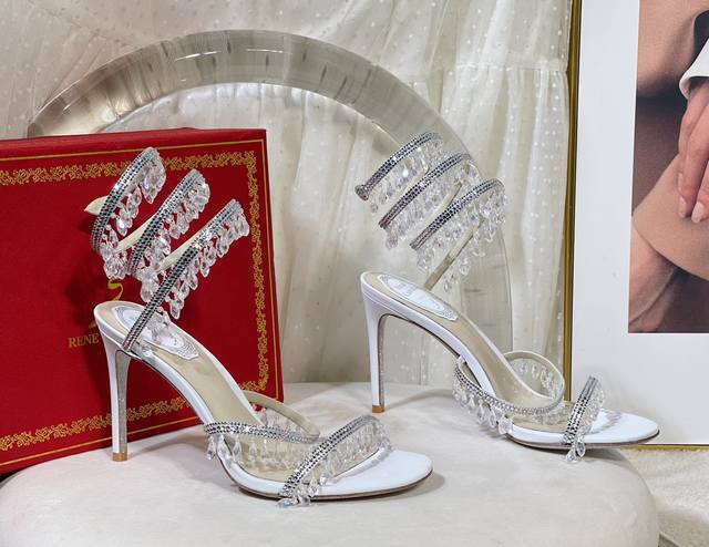 r C 2025S Rc Chandelier High Version Crystal Lamp Snake Strap High Heels Wome