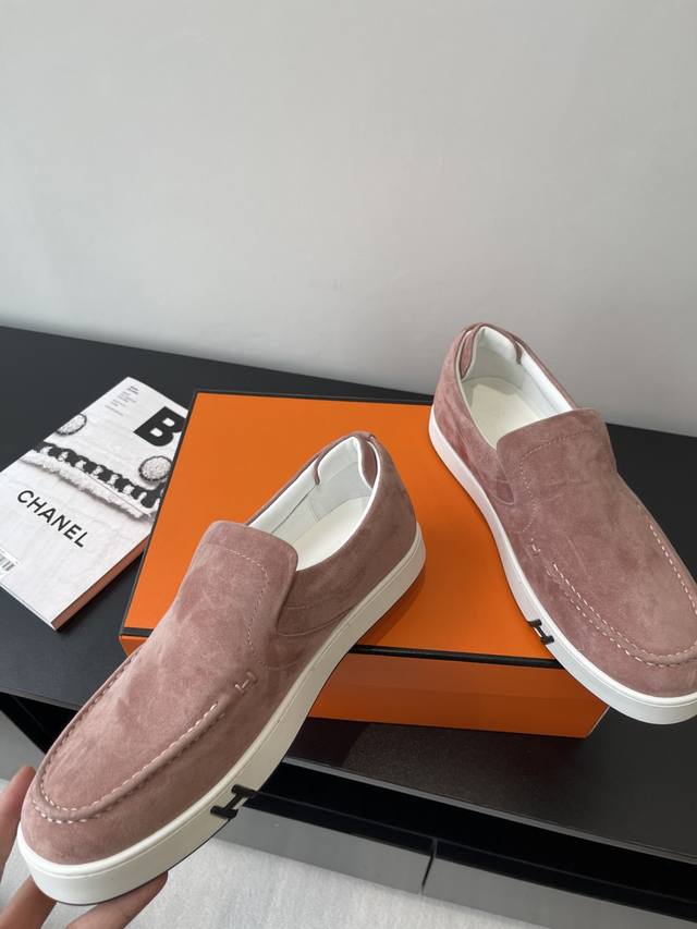 Purchasing-Level Men's Herm S Hermes 25Ss Early Spring New Kiddy Rabbit Slip-On