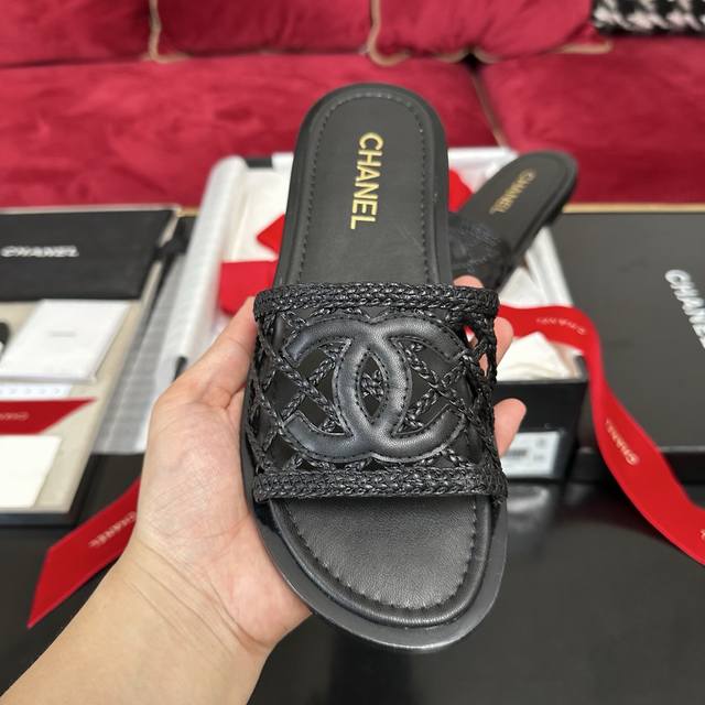 Black All The Chanel Woven Slippers You Want Are Now Available 35-40