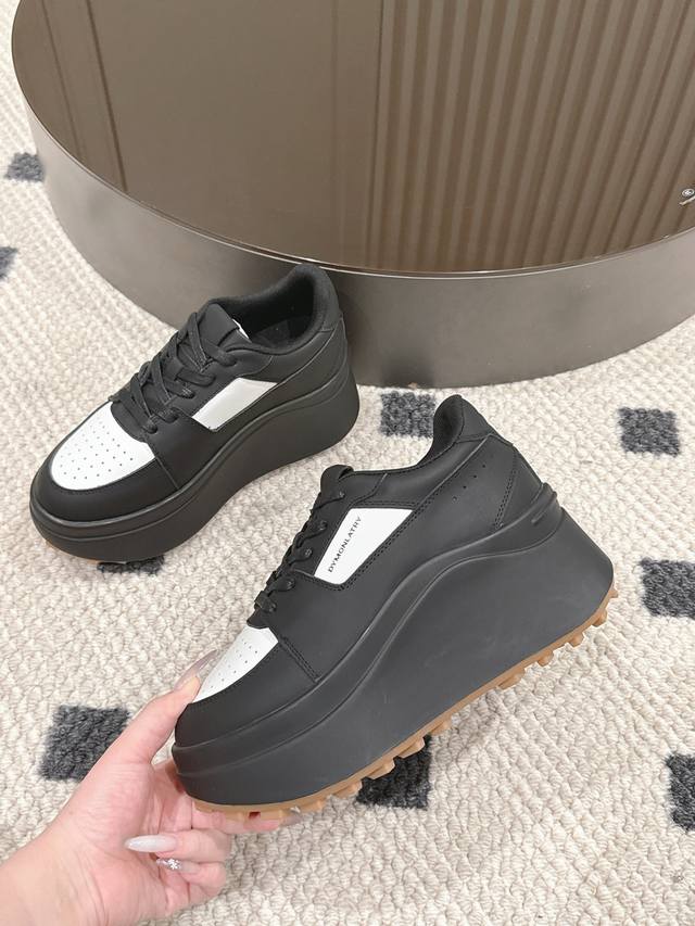 Size 35-40 Dymonlatry Niche Fashion Brand 2025 Retro Thick-Soled Platform Shoes
