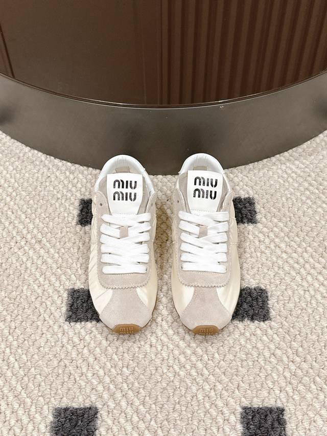 35-40 Miumiu2025 Early Spring Catwalk New Forrest Gump Dexterity Sneakers Are