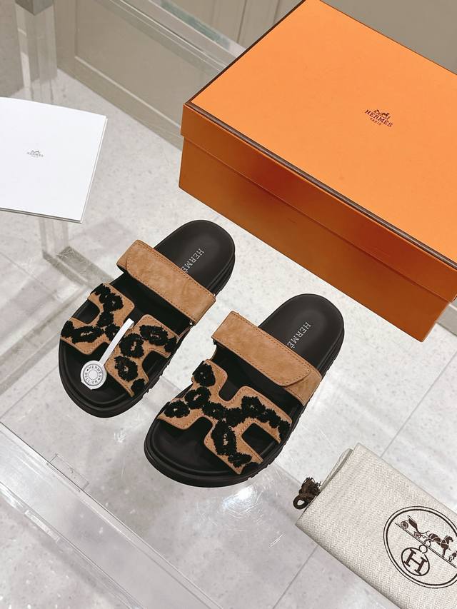 Top Version Women's Men's +10 Hermes Chypre Series Old Uncle Shoes Retro Second