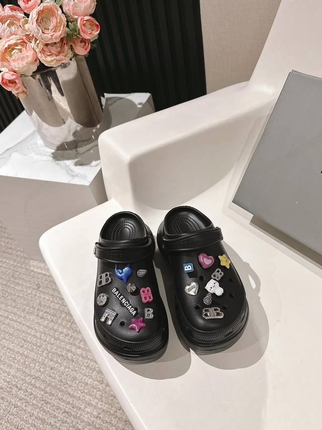 Balenciaga High Version Men's Model 10 Balenciaga X Crocs Balenciaga Crocs Joint