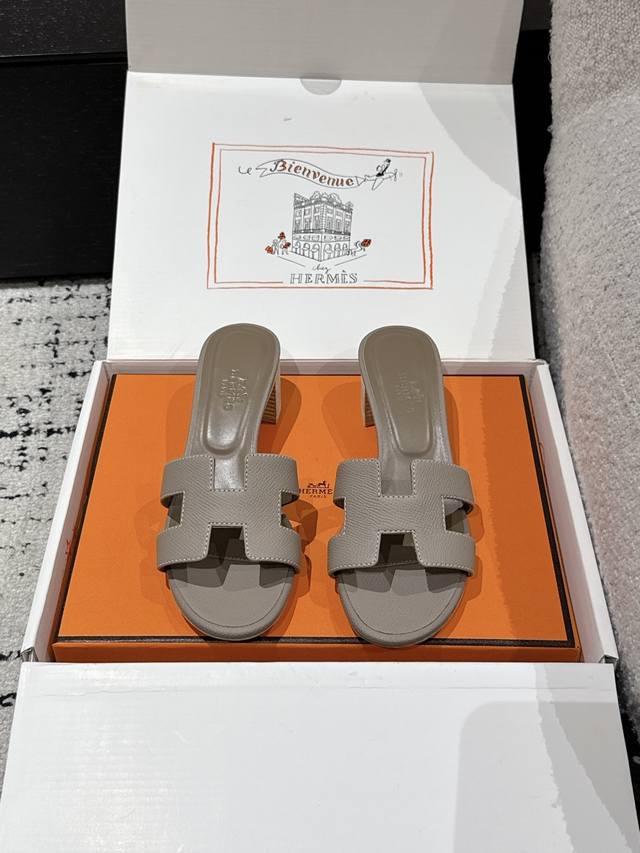 Purchasing Level Hermes 25 Oasis Series H Classic High-Heeled Flip Flops 2025 Sp