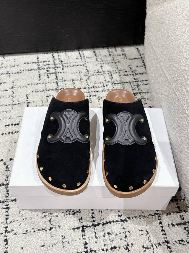 celine Celine 25 Spring And Summer New Arc De Triomphe Rivet Birkenstock Clos