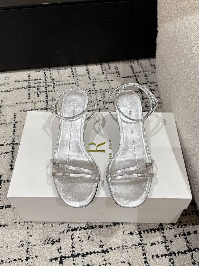 the Row Fashion Brand 25: New Spring And Summer Kitten Heel Thin-Strap Sandal