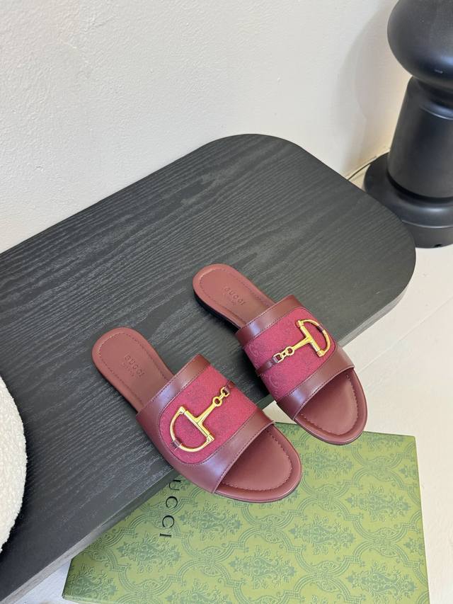 gucci Gucci Classic Old Flower Horsebit Slippers The Most Worthwhile Item To