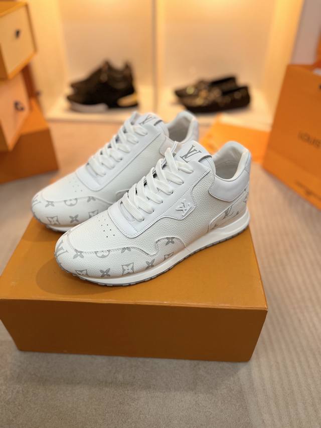 Factory Price Pp Louis Vuitton This Run Away Sneaker Is Made Of Monogram Grained