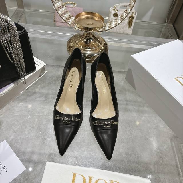 Factory Single Shoes Sandals 25Ss Early Spring New Dior D-My Hardware Letter Buc