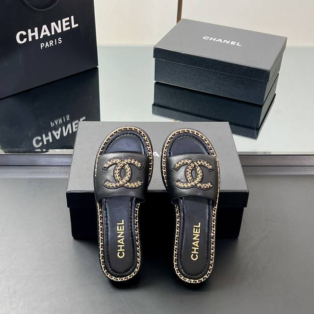 Factory Price High Quality 25Fw Spring And Summer New Chanel Chain Ring Edge Dou