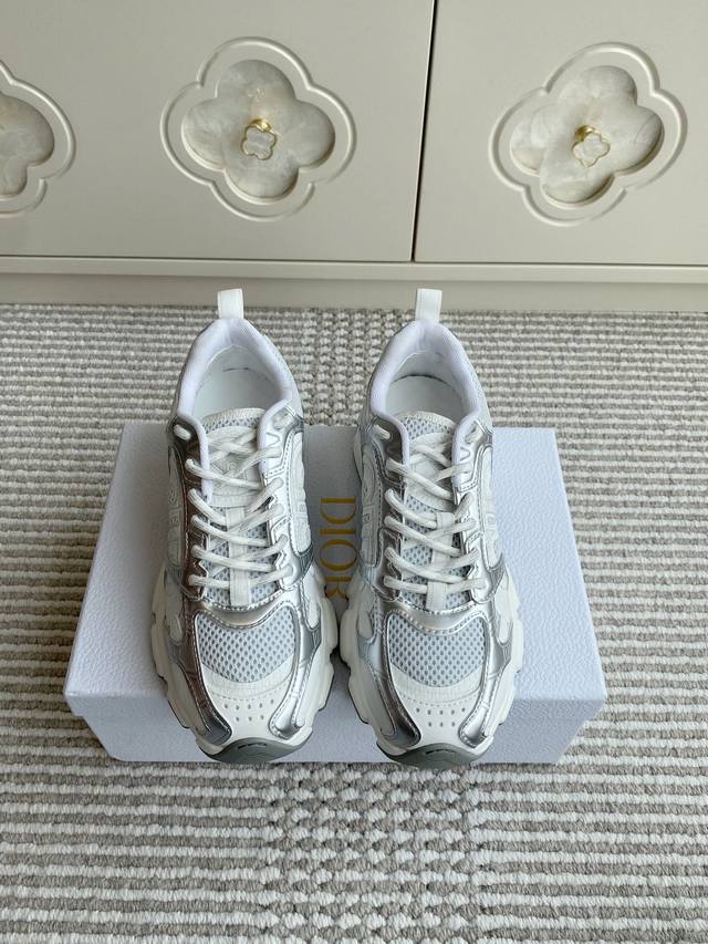 dio Rdior 25 New Colordior Chrono Cd Thick-Soled Retro Sneakers Top Quality T
