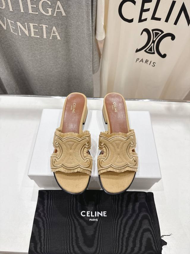 High Version Factory High Heels Celine*Celine 2025Ss Celine Early Summer New Arc