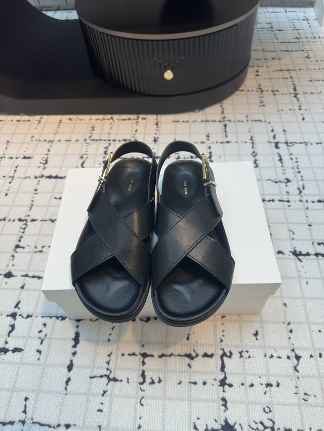 the Row 2025 Spring And Summer New Cross-Strap Sandals I Have To Praise The R