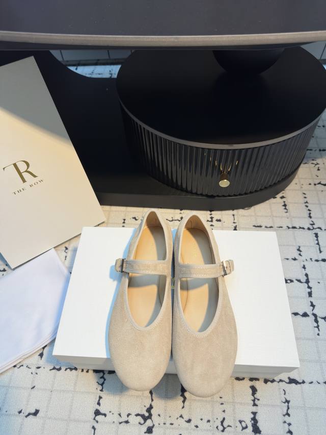 the Row 2025 Spring And Summer New Sheepskin Ballet Flats An Extremely Low-Ke