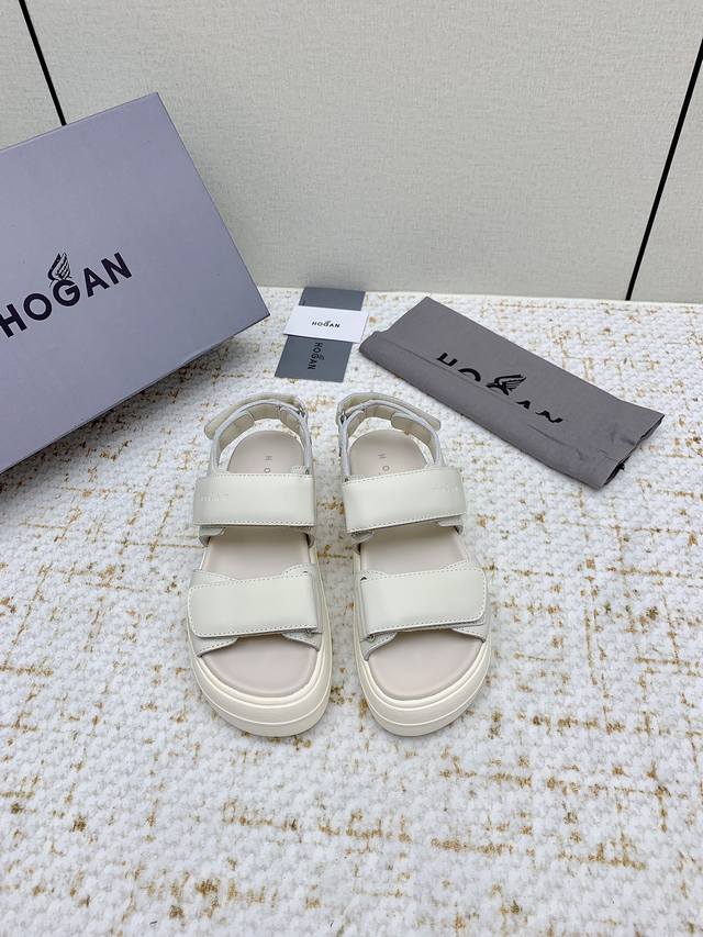 Factory High Version Hogan 25Vs Spring And Summer New Casual Sandals Series Orig