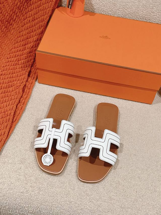 Embroidered Hermes Hermes H Slippers Oran Sandal Series Are Fashionable And Vers