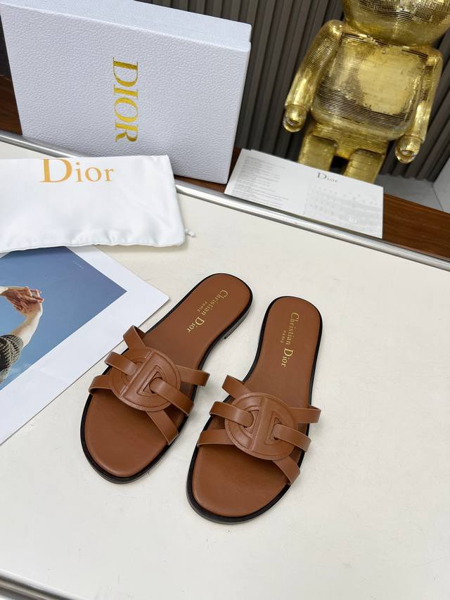 Spring And Summer New Dior D-Lane Dior Sandals With Hollow Slippers This D-Lane