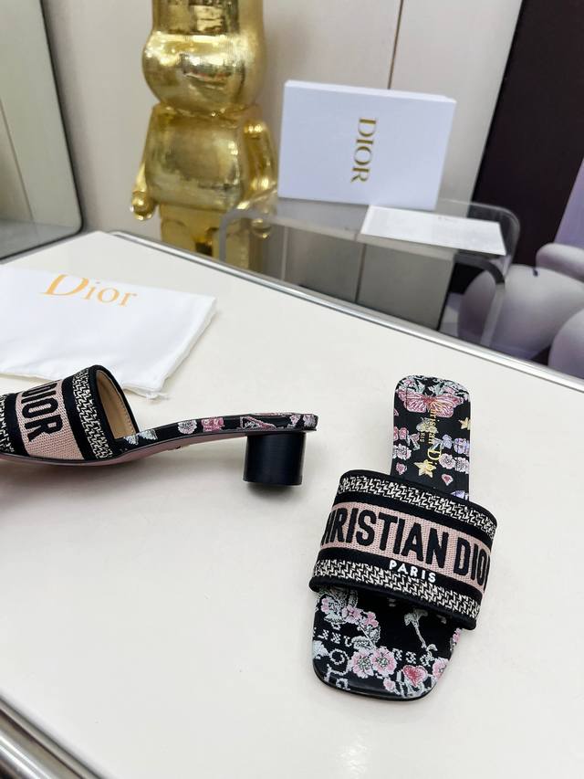 dior Dior's Latest Hot Model, A New Spring Product, This Mid-Heel Silk Forgin