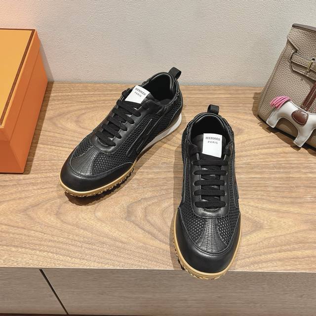 Mesh Herme S Ss25New Arrival Counter Hot Couple Style H's First Choice Of Shoes