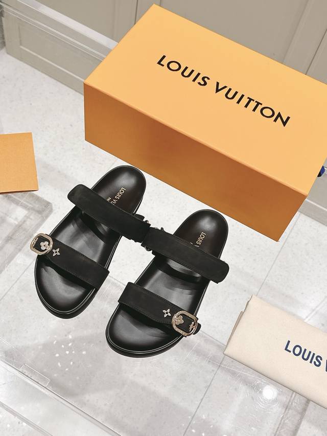 2025 Lv Classic Flowered Sandals And Beach Shoes, New Arrivals , Full Of High