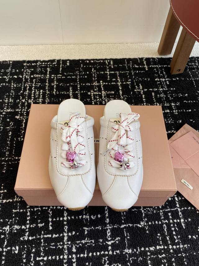Purchasing Level Miumiu Miu Miu 25Ss Early Spring New Catwalk New Slip-On Lazy S
