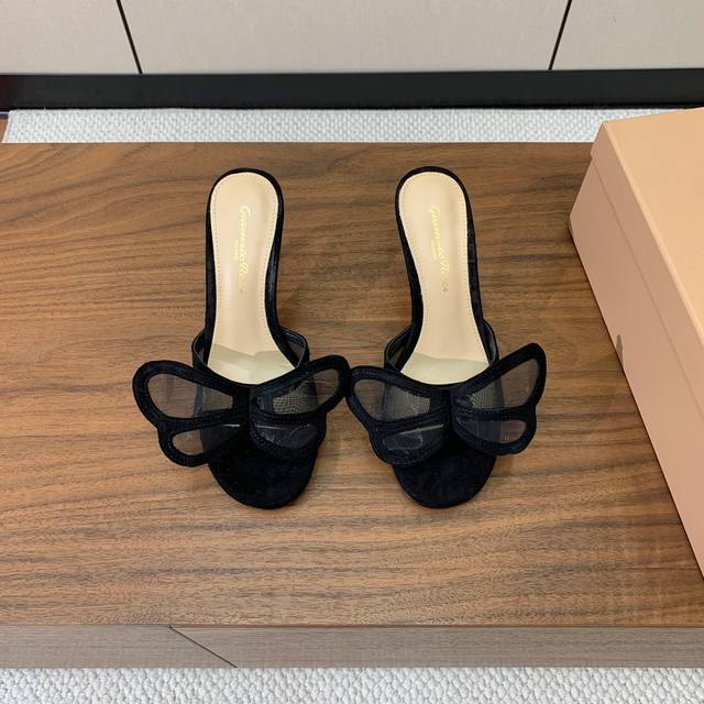gianvit* Ross* Butterfly High-Heeled Slippers Are So Sexy That They Are So Se