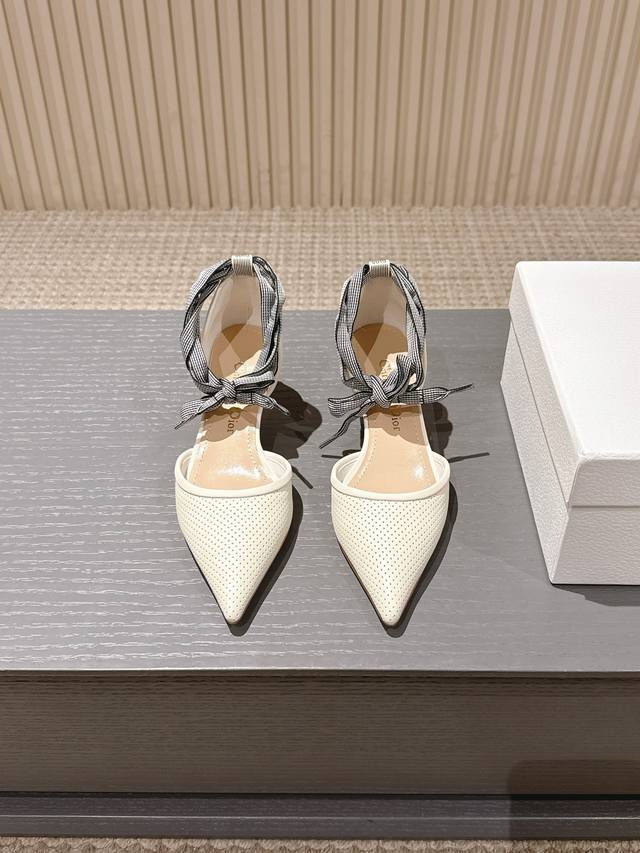 Factory J Adior Webbing Women's Shoes Dior 2025 Spring And Summer New Toujours P