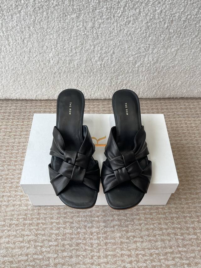 New Twisted Braided Flat Slippers Made In Dongguan The Row 25Ss High-Quality Min