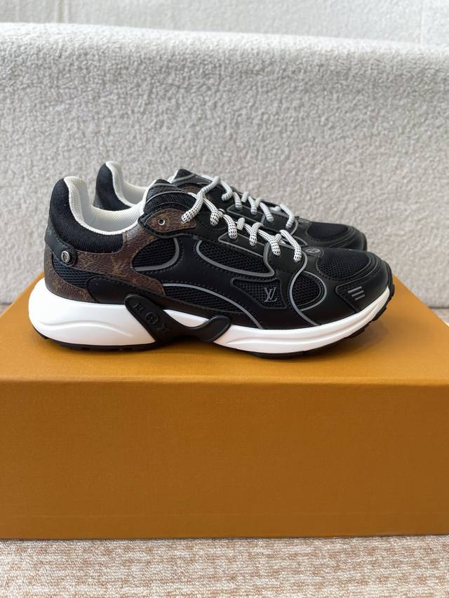 lv Louis Vuitton Olympia Sneakers Combine Mesh Fabrics With Metallic Syntheti