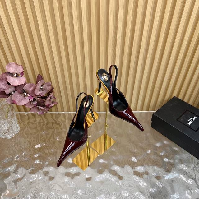top Quality 2025 Early Spring New Saint Laurent Ysl Pointed Catwalk High-Heel
