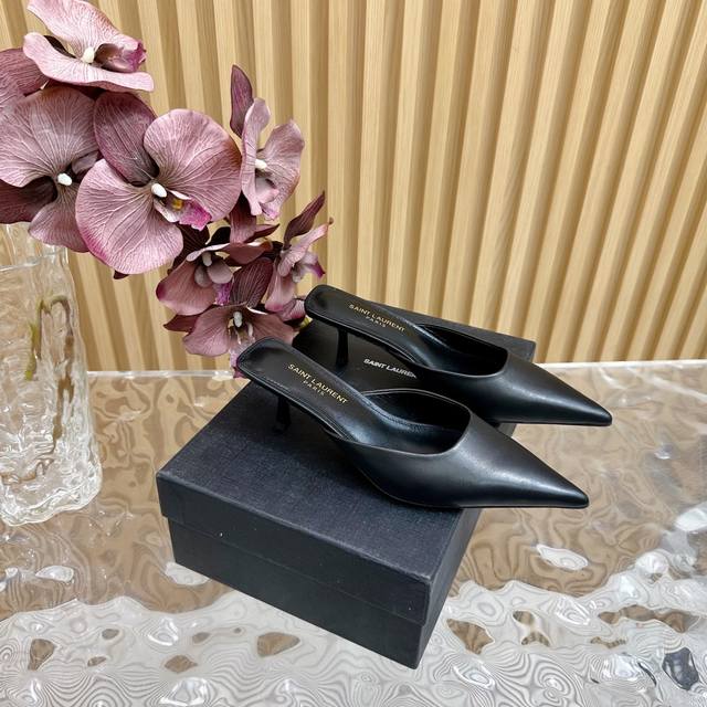 ysl Yves Saint Laurent Ss New Summer Catwalk Style High-Heeled Sandals, Half