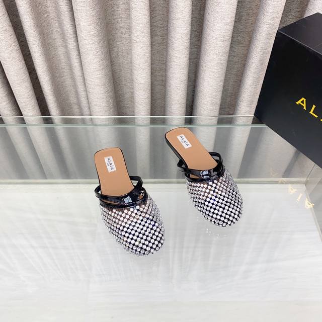 alaia Alaia Niche Fashion Brand 25Ss Spring And Summer New Style Fishnet Flat