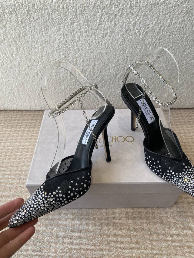 Early Spring Crystal Diamond Buckle Sandals And Slippers Jimmy Choo Jimmy Choo 2