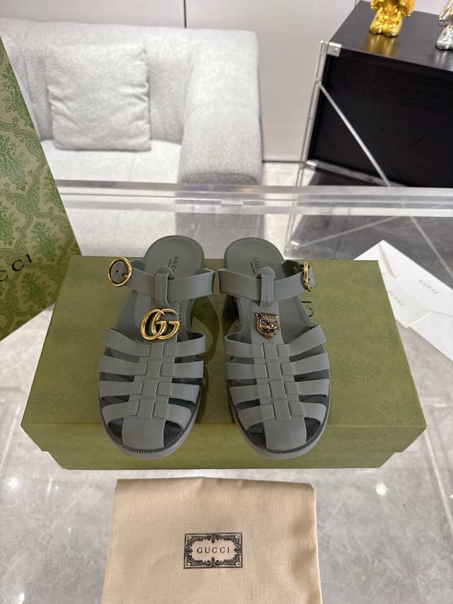 Running Volume Couple Style Gucci 25Ss Spring And Summer Latest Double G Jelly H