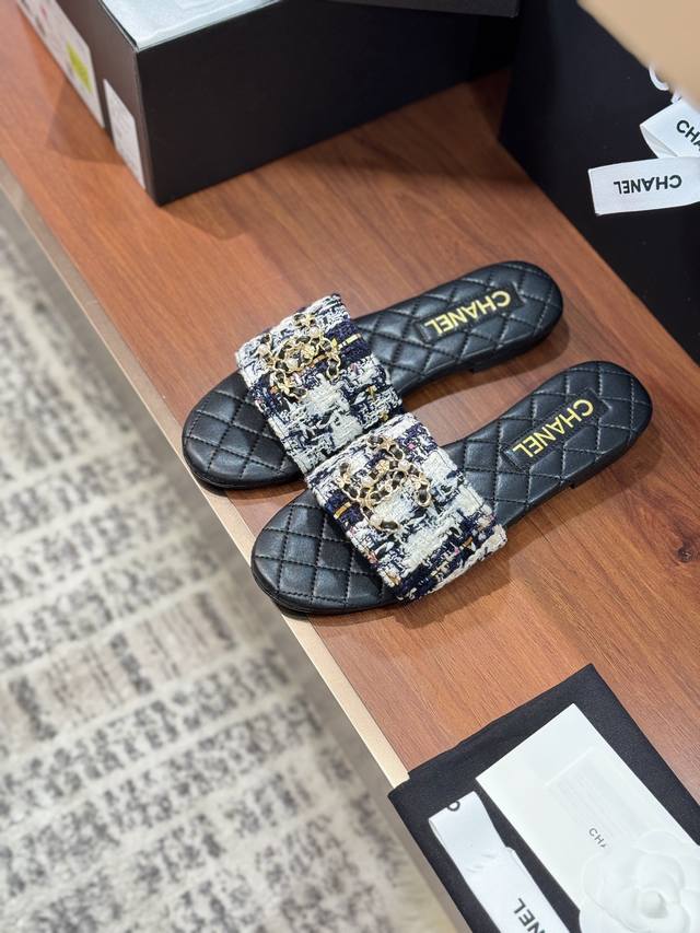 25S Spring And Summer New Classic Woven Lazy Flip Flops Summer Color Palette