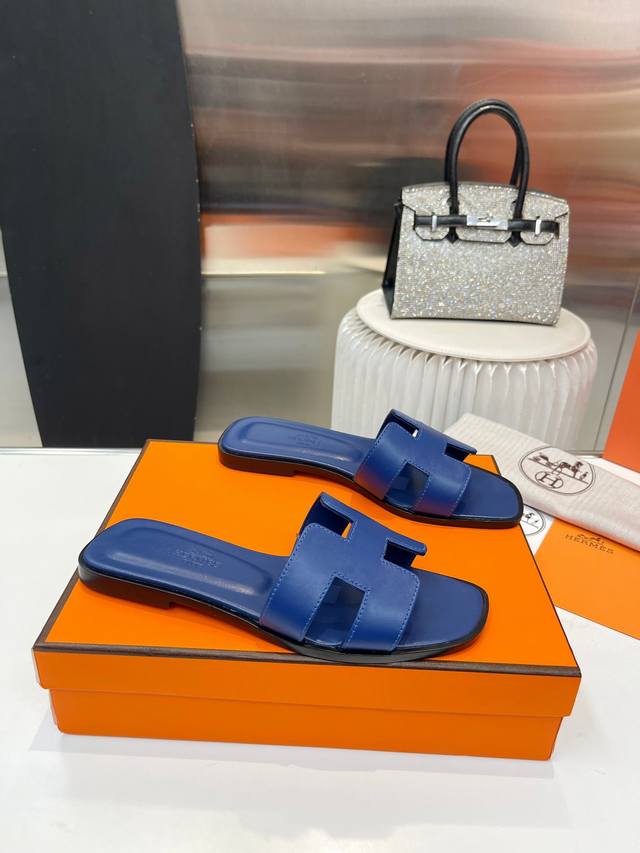 Factory Price Pp Version Upgrade Rubber Sole Hermes Hermes H Slippers Oran Sanda