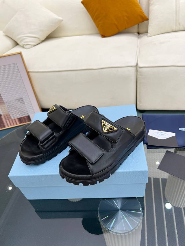prada Prada Spring And Summer Show New Sandals Series Classic Thick-Soled San