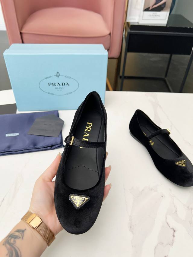 prada24 New British Style Dancing Shoes, Small Leather Shoes, Loafers, Retro