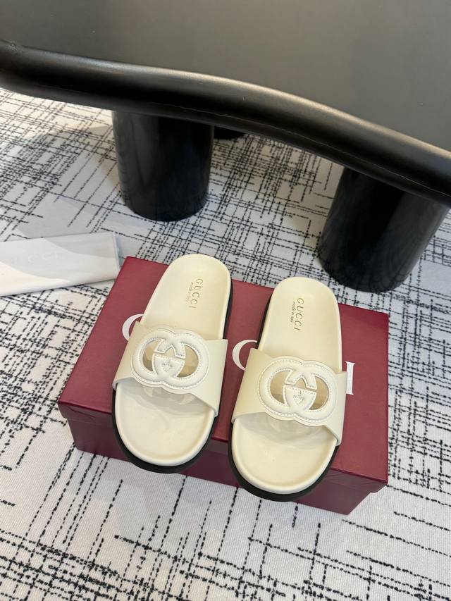 Factory P Price 2025 Welfare New Thick-Soled Gucci Interlocking Embroidered Big