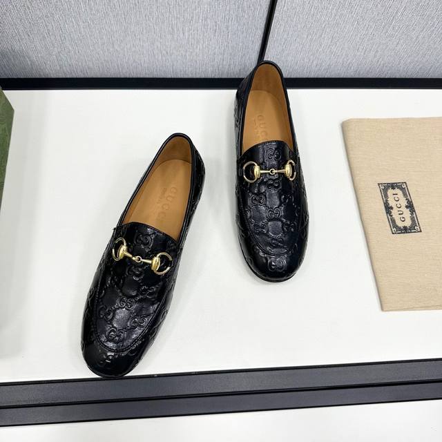 Factory P Price Gucc* Classic Rhinestone Horsebit Half-Slipper Loafer Series It