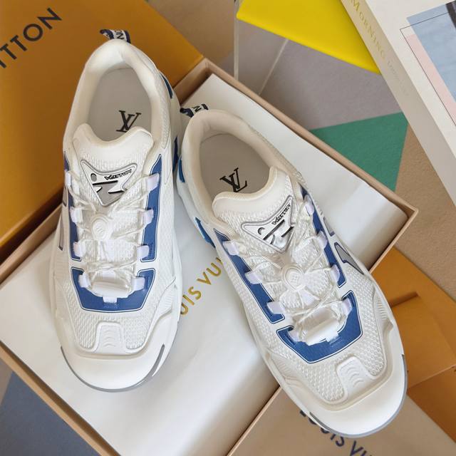 Top Version Men's Lv Louis Vuitton L's Runner Tatic Series Thick-Soled Casual Sp