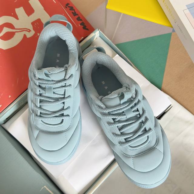 Top Version For Women Marni X Hoka Joint Model Puff Pastry Shoes Casual Sports S